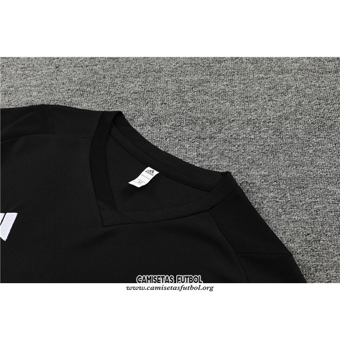 Chandal del Real Madrid Manga Corta 2023/2024 Negro - Pantalon Corto